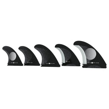 Load image into Gallery viewer, Slater Design KS1 5 Fin Medium 1 Tab (Black/White)