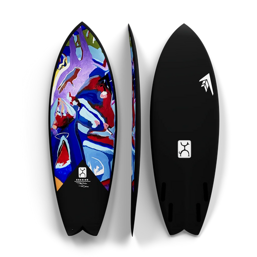 Firewire Seaside Gallery Fish Surfboard - Carbon