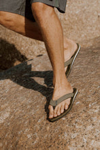 Load image into Gallery viewer, Foamlife Tarlan Mens Flip Flops (Olive)