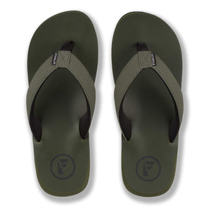 Foamlife Tarlan Mens Flip Flops (Olive)