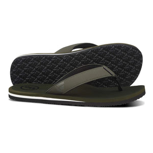 Foamlife Tarlan Mens Flip Flops (Olive)