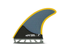 Load image into Gallery viewer, Futures Pyzel Large HC Thruster (Blue/Yellow)