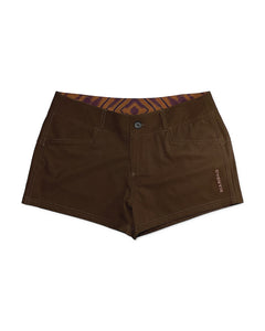 KS Women's Alon Walkshorts - Tan Brown - Front