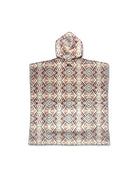 KS Kid's Hooded Towel Poncho - Dune Light Brown- Back