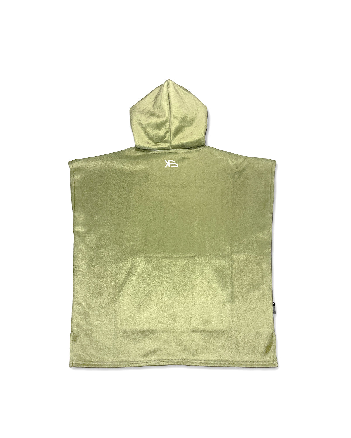 KS Kid's Hooded Towel Poncho - Seaweed Green - Back