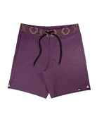 KS  Men's Austin Tie Waist Boardshorts - Plum Purple - Front