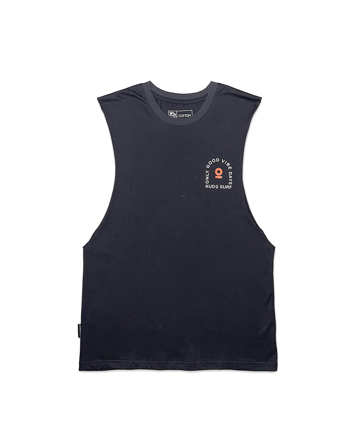 KS Men's Good Daze Muscle Shirt - Charcoal Gray - Front