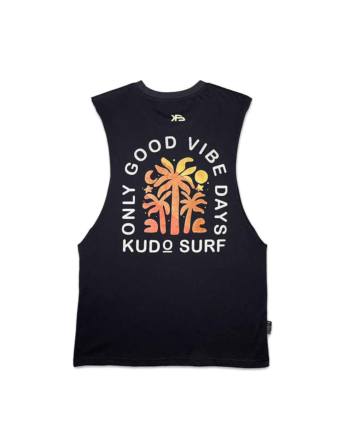 KS Men's Good Daze Muscle Shirt - Charcoal Gray - Back