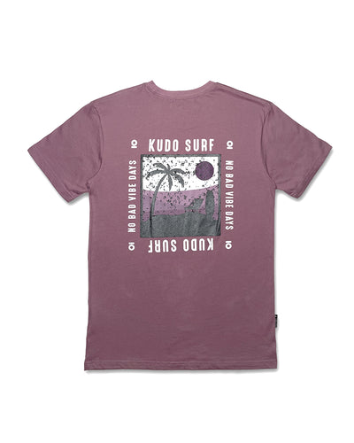 KS Men's  Kudo Scenic Vibes Graphic Shirt - Plum Purple - Back