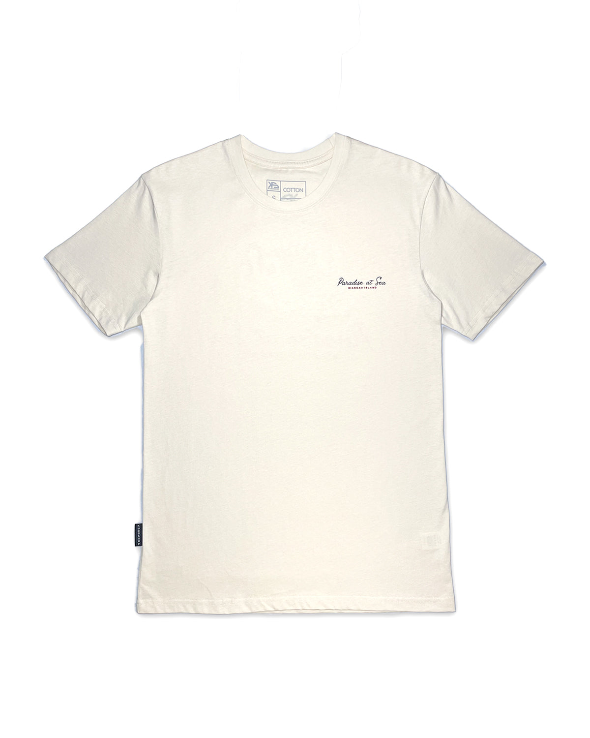 KS  Men's Paradise At Sea Graphic Shirt - Cream - Front