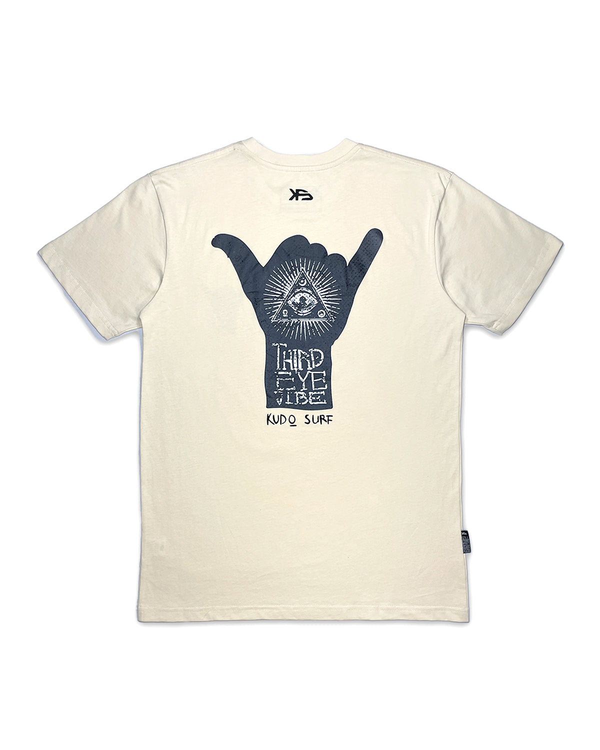 KS Men's Third Eye Shaka Graphic Shirt - Cream  - Back