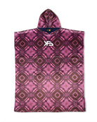 KS Tie Dye Towel Poncho - Purple - Front