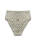 KS Women's Kailani High-Waist Bikini  Bottom -Seaweed Green - Back
