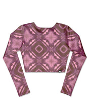 Load image into Gallery viewer, KS Women&#39;s Maris Long Sleeve Crop Rash Guard - Plum Purple - Back