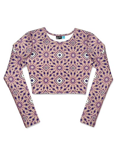 KS Women's Maris Long Sleeve Crop Rash Guard - Dusk