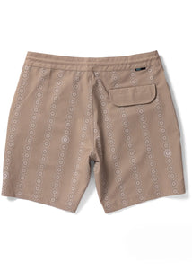 Solar Spirals 17.5" Boardshort (Dark Khaki)