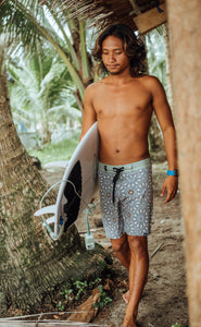 KS  Men's Austin Tie Waist Boardshorts - Seaweed