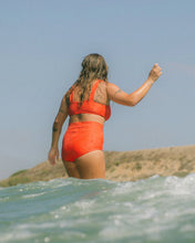 Load image into Gallery viewer, Seea Georgia High Waist Bikini Bottom - Mandarina