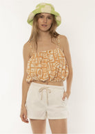 Catalina Cruse Woven Tank - KS Boardriders Surf Shop