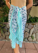 Load image into Gallery viewer, Coral Sunset Sarongs (Blue Spade) - KS Boardriders Surf Shop