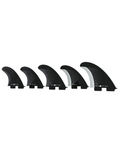 Slater Design KS1 5 Fin 2 Tab Large (Black/Black)