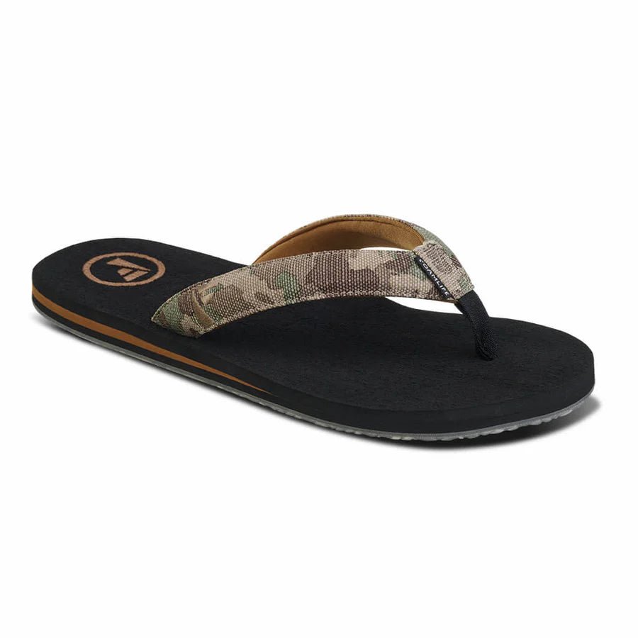 Foamlife Pampa Artist Series Mens Flip Flops (Black) - KS Boardriders Surf Shop