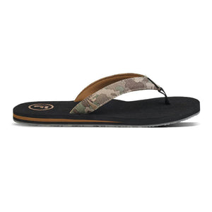 Foamlife Pampa Artist Series Mens Flip Flops (Black) - KS Boardriders Surf Shop