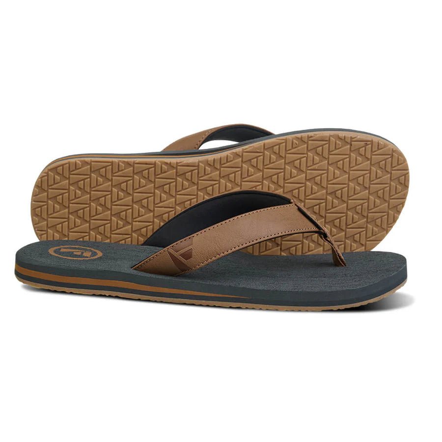 Foamlife Seales Earth Mens Filp Flops (SlateGrey) - KS Boardriders Surf Shop