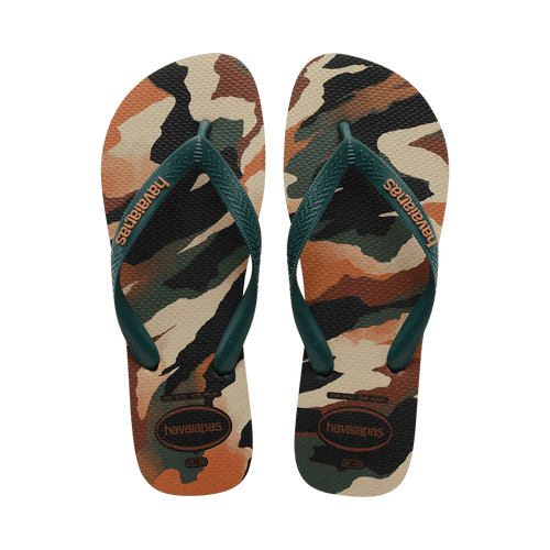 Havaianas Unisex Top Camu Flip Flops (Pantanal Green/Black) - KS Boardriders Surf Shop