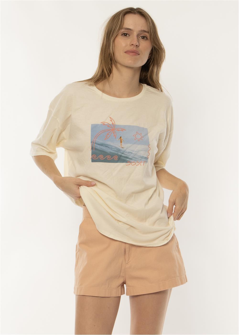 Indie Ss Knit Byfrnd Tee - KS Boardriders Surf Shop