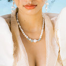 Isla PH Galene Recyled Beach Glass & Pearl Necklace - KS Boardriders Surf Shop