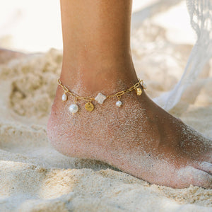 Isla PH Haliya Ixchel Mixed Pearls Anklet - KS Boardriders Surf Shop