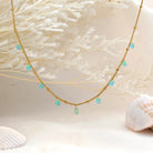 Isla PH Shui Mixed Mini Glass Charm Anklet Ocean Blue) - KS Boardriders Surf Shop