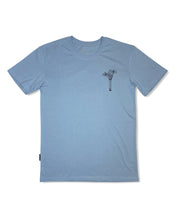 Load image into Gallery viewer, KS Happy Vibes Mens Tee (Sky Blue) - KS Boardriders Surf Shop