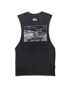 KS Surf Cloud 9 Mens Tank (Charcoal) - KS Boardriders Surf Shop
