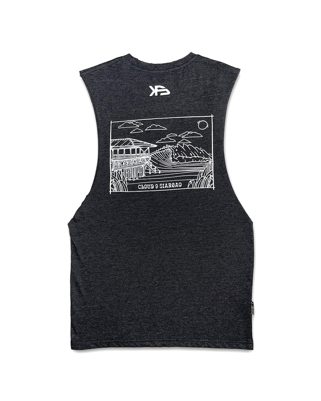 KS Surf Cloud 9 Mens Tank (Charcoal) - KS Boardriders Surf Shop