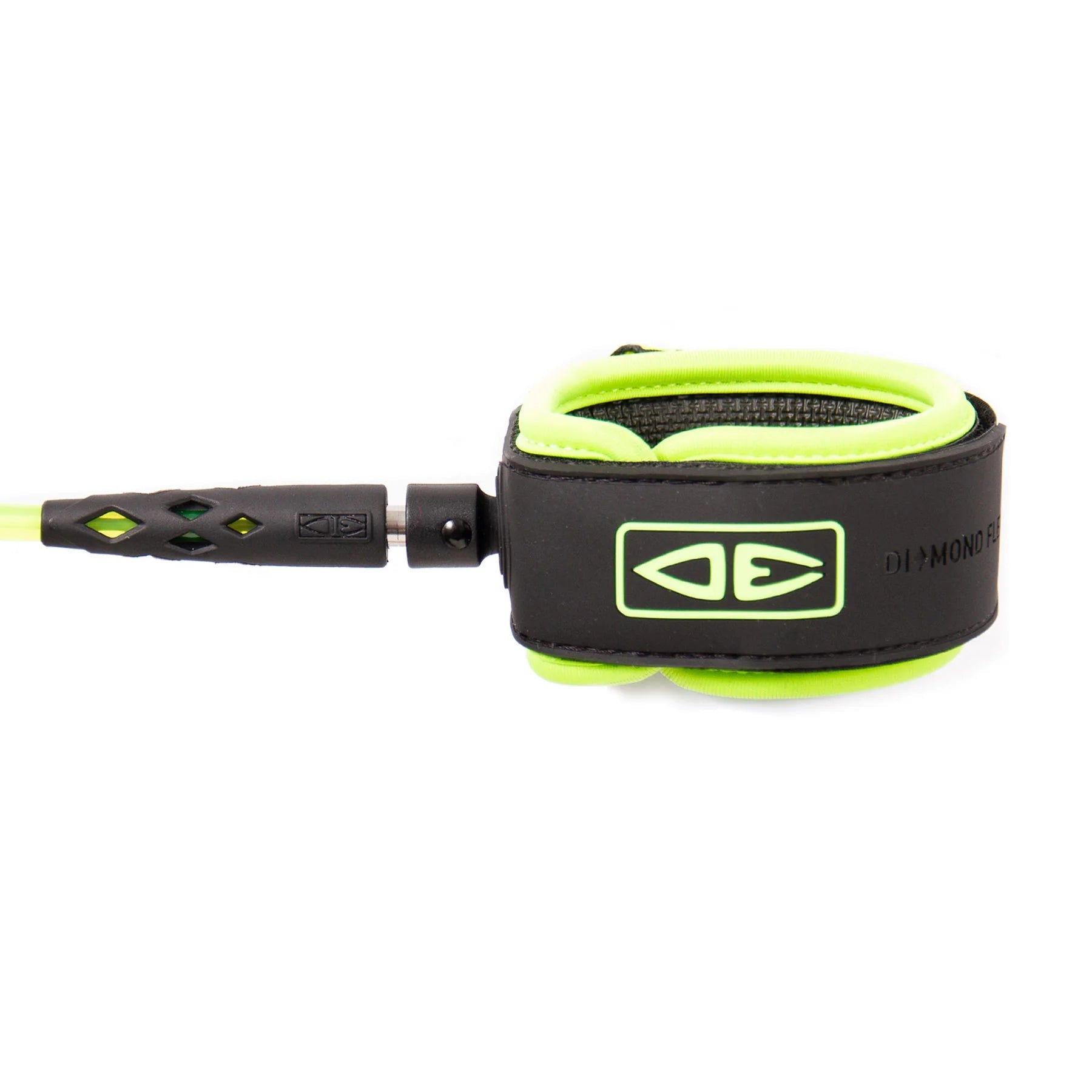 Ocean and Earth 6ft Regular Moulded Leash (Lime) - KS Boardriders Surf Shop