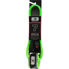 Ocean & Earth 7ft Regular Moulded Leash (Lime) - KS Boardriders Surf Shop