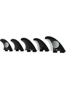 Slater Design KS1 5 Fin Medium 2 Tab (Black/White) - KS Boardriders Surf Shop