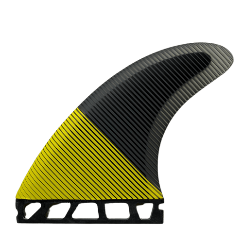 Thruster Medium Fin (Yellow/Black) - Futures - KS Boardriders Surf Shop