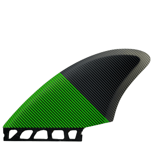 Twin Keel Fin (Green/Black) - Futures - KS Boardriders Surf Shop