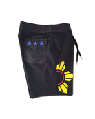 UPSA Pilipinas Surfing Range Leonardo Men's Board Shorts (Black Sun on Front) - KS Boardriders Surf Shop