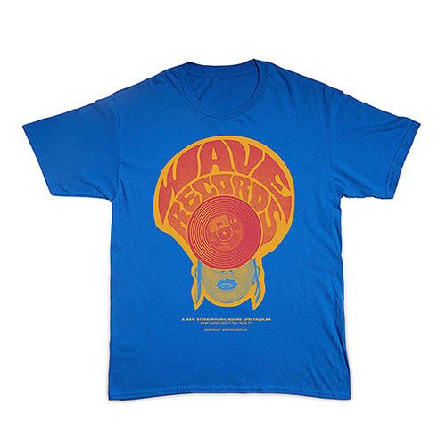 Wave Velocity Wave Records Tee (Blue)
