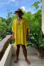 Load image into Gallery viewer, Aguariva Adult Towel Poncho (Yellow) - KS Boardriders Surf Shop