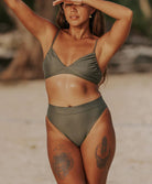 Aguariva Cove Mid-rise Bottom (Olive) - KS Boardriders Surf Shop