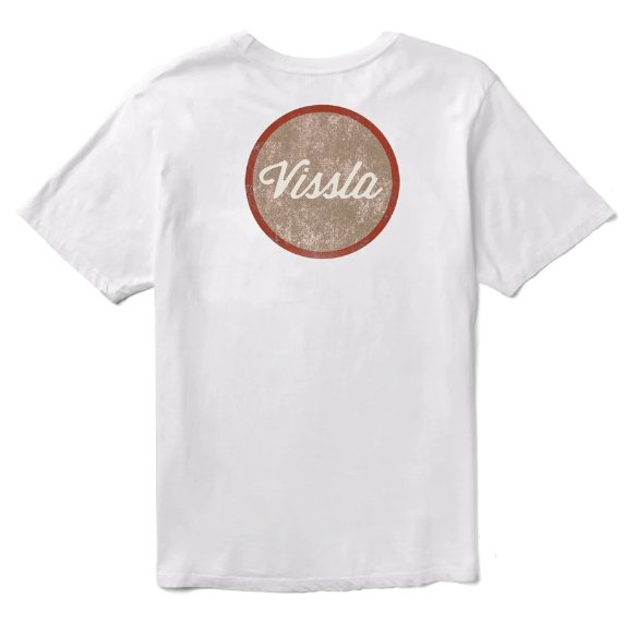 Badge SS Tee (White) - KS Boardriders Surf Shop