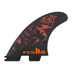 FCS 2 Filipe Toledo Prformance Core Tri Retail Fins (Black/Red) - KS Boardriders Surf Shop