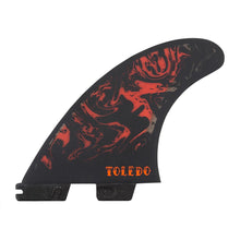 Load image into Gallery viewer, FCS 2 Filipe Toledo Prformance Core Tri Retail Fins (Black/Red) - KS Boardriders Surf Shop