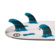 Load image into Gallery viewer, FCS 2 Performer Neo Glass Teal Gradient Small Tri Fin Set - KS Boardriders | Philippines Online Branded Clothes &amp; Surf Shop