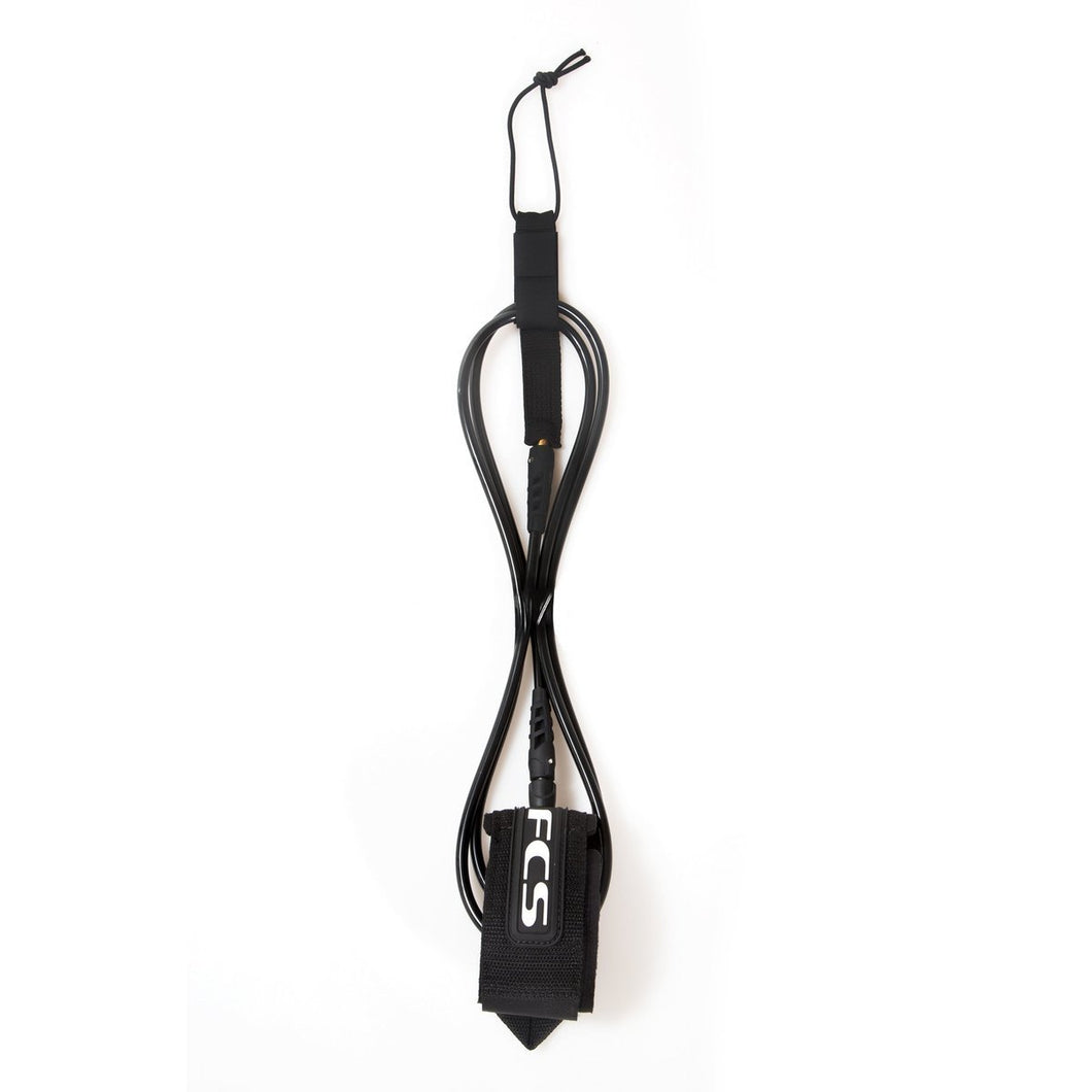 FCS 6’ Competition Classic Leash (Black) - KS Boardriders Surf Shop
